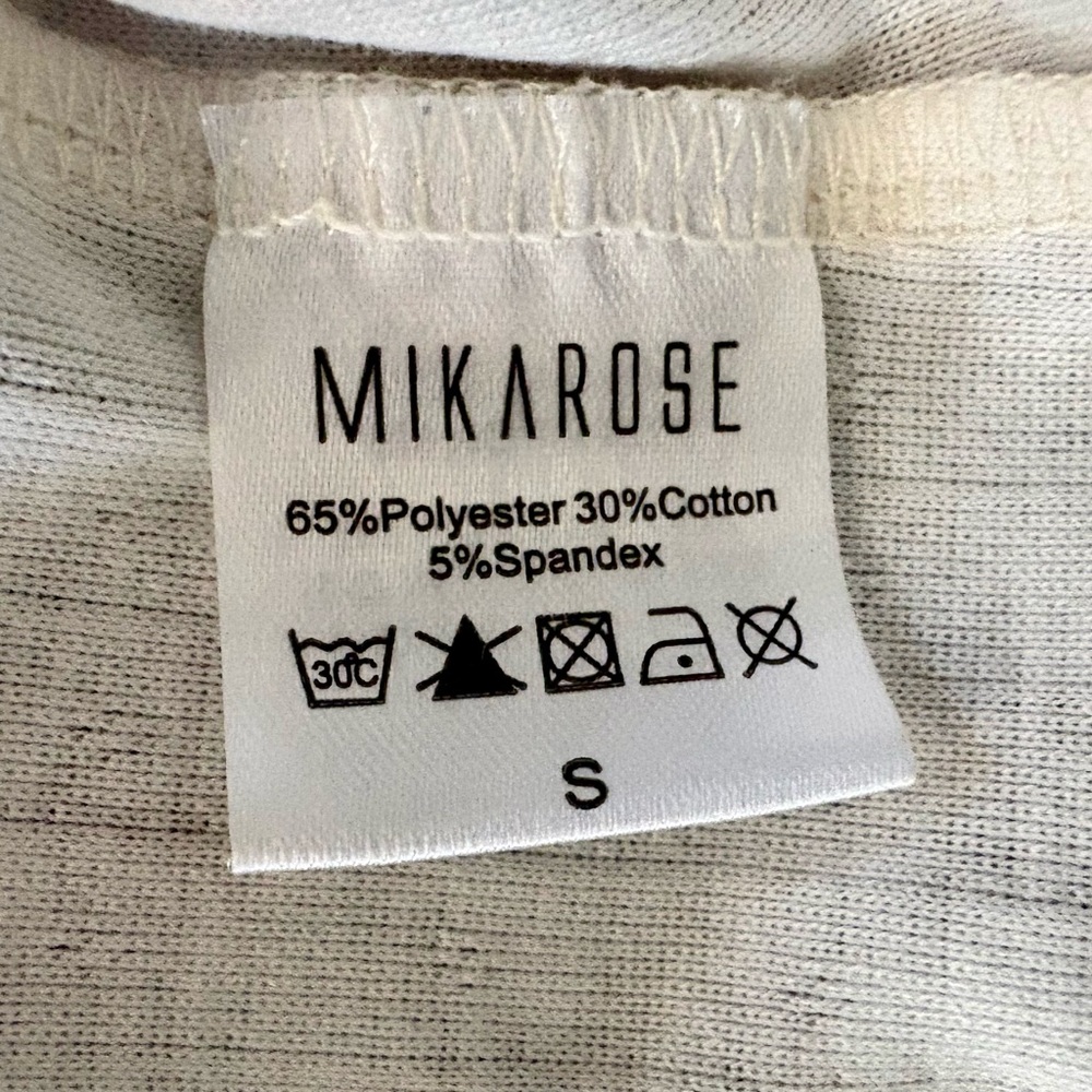 New Mikarose Pointelle Falling Flowers Knit Top - Picture 5 of 6